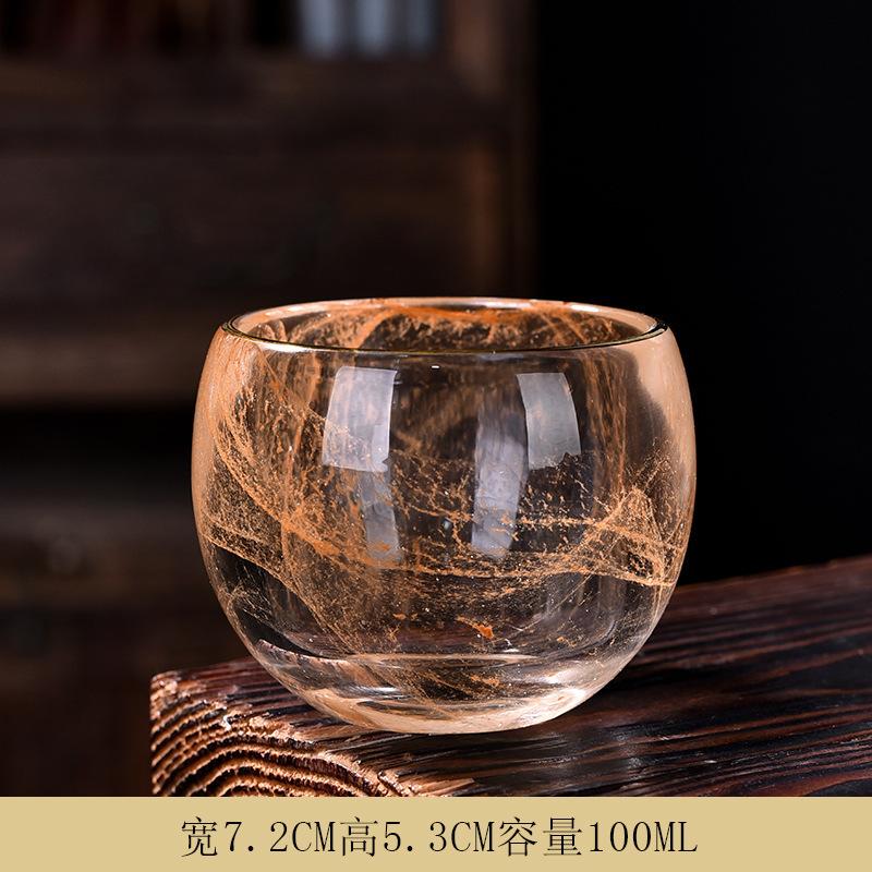 Master Ink Painting Single Glass Ceramic Household Kung Fu Tea Tasting Cup White Jade Ice Burn Wholesale