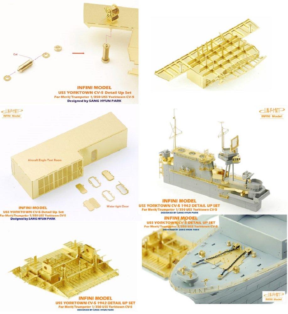Infinimodel IM Series US Navy Aircraft Carrier Yorktown 1942 Detail Up Set for ME Plastic Model Kits 1/350 CV-5 (IM53502)