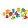 Learning Resources View-Thru Geometric Solids Educational Toy 3D Shapes LER 4331