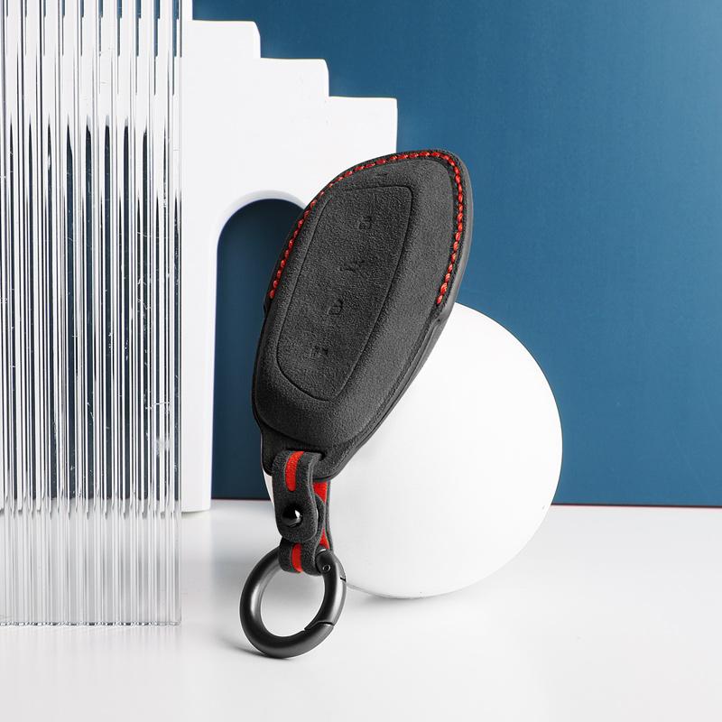 Car Key Case For Haval DARGO XY H-DOG H6 M6 F7 2023 2024 Alcantara Smart Remote Keyless Cover Shell Protector Accessories