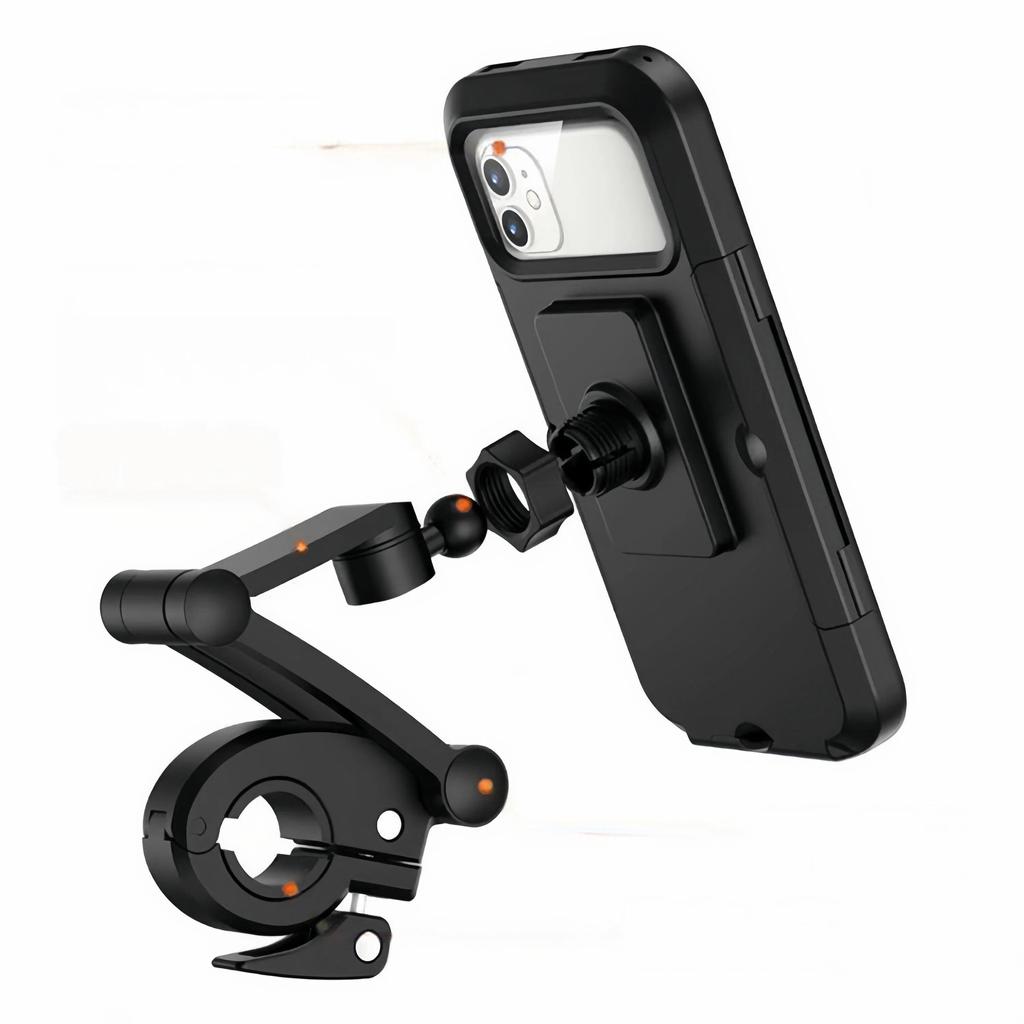 Waterproof Motorcycle Phone Stand, Bicycle Phone Stand, Freely Adjustable Height, Vehicle-Mounted Stand