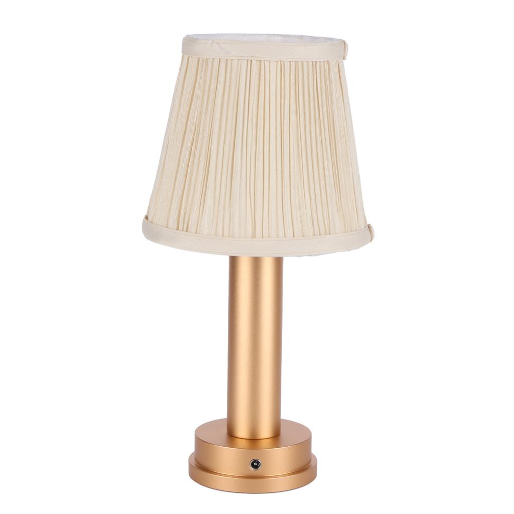 USB LED Schreibtischlampe Stoff Schreibtischlicht Haus Schlafzimmer Hotel Büro Dekoration Warmes Licht 5V