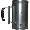 AIMOONSA Chimney Fire Starter for Charcoal – Grey Metal, Preheats In ~15 Min