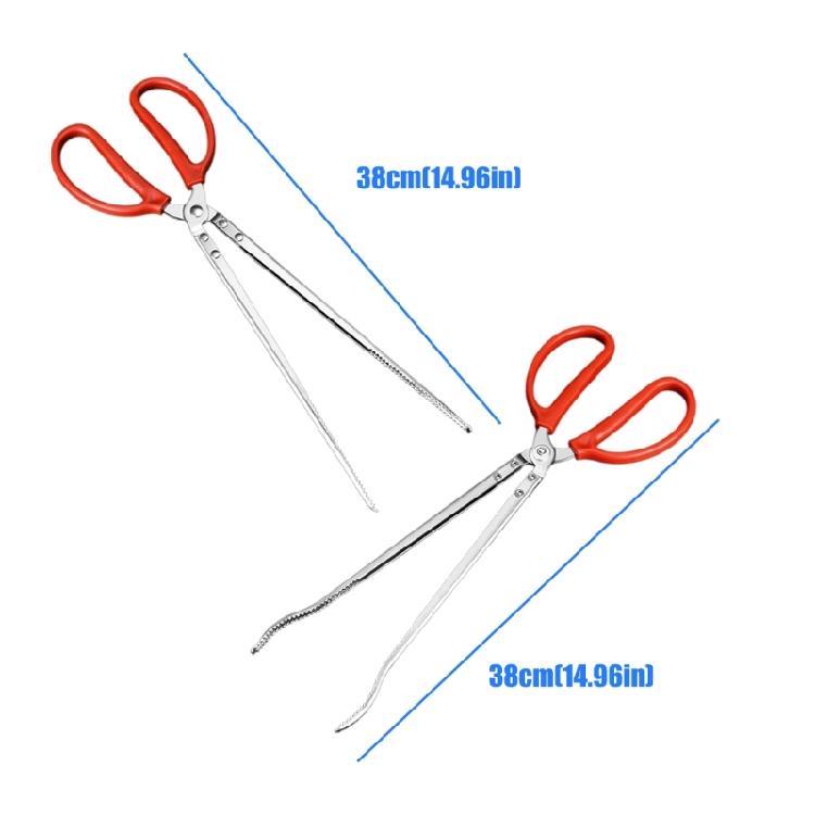 Professional Garbage Color Tongs Antislip Long Handle Outdoor Pliers for Eel Catching Fish Grabbing Rustproof