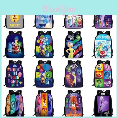 Spacious 15-inch Inside Out 2 Backpack Durable Oxford Cloth School Book Bag