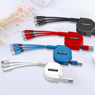 USB kábel 3 v 1 Kábel rýchleho nabíjania Kábel USB typu C pre iPhone Samsung Huawei Xiaomi Micro USB Lightning káblová nabíjačka