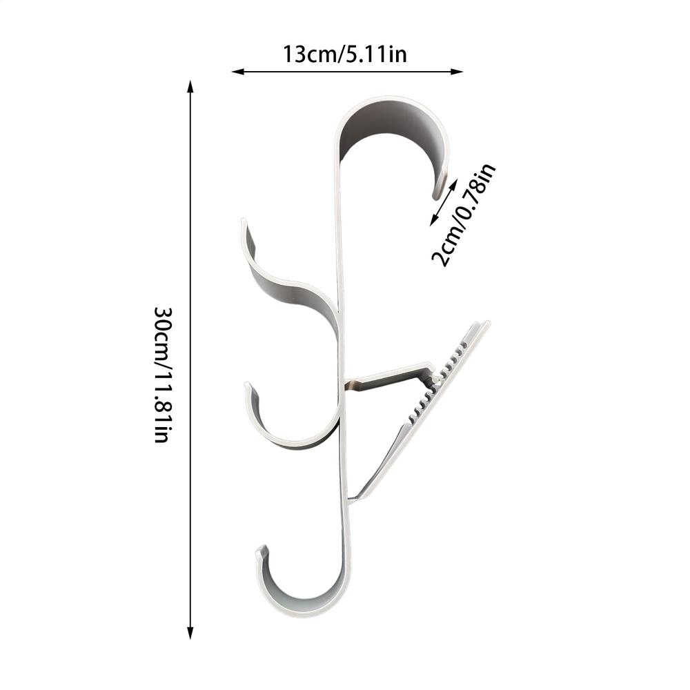 Pool Hooks for Poles Pool Storage Basket Hook Adjustable Pool Pole Hanger Swimming Accessories Hooks for Telescopic Skimmer
