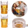1PCS 420ml Double Wall Plastic Beer Mug Funny Prank Cup For Joke Parties Pranks TikTok Famous Insulated Novelty Drinking Glass