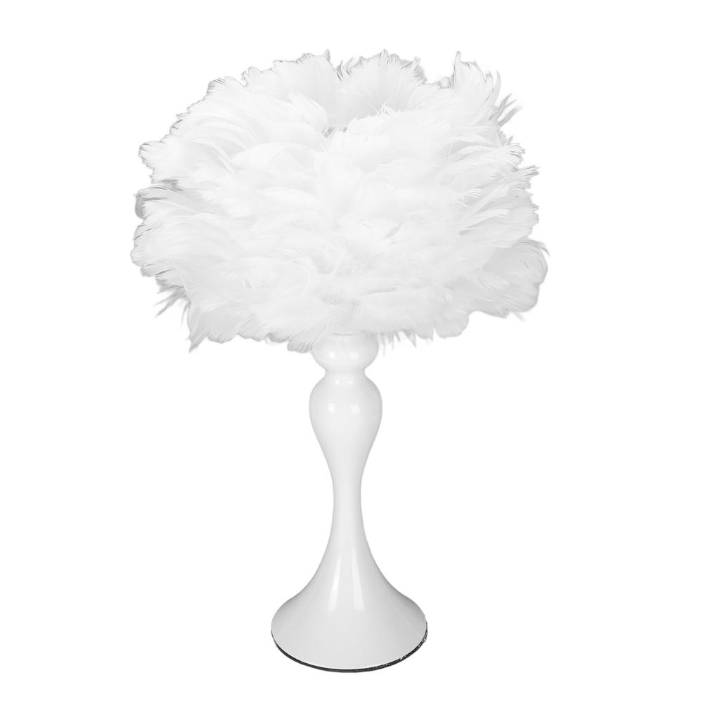 Feather Desk Lamp Romantic Fashionable Decorative Bedside Lamp for E27 E26 Bulb Bedroom