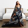 Graham 44 Hockey Romance Blankets Soft Warm Pattern Plush Throw Blanket For Students Couch Chair Flannel Bedspread Bed Cover