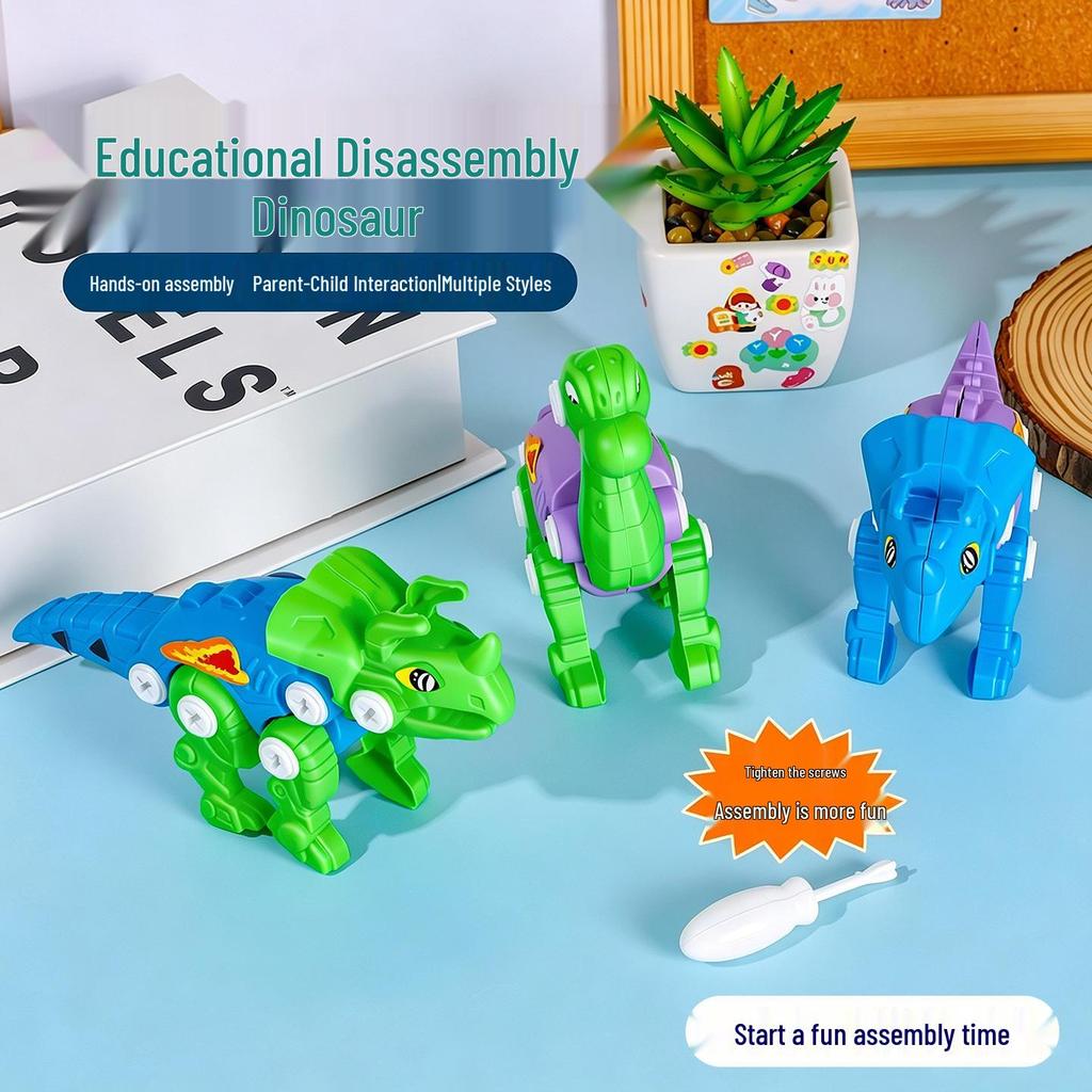 Popular DIY Dinosaur Model Building Blocks for Kids