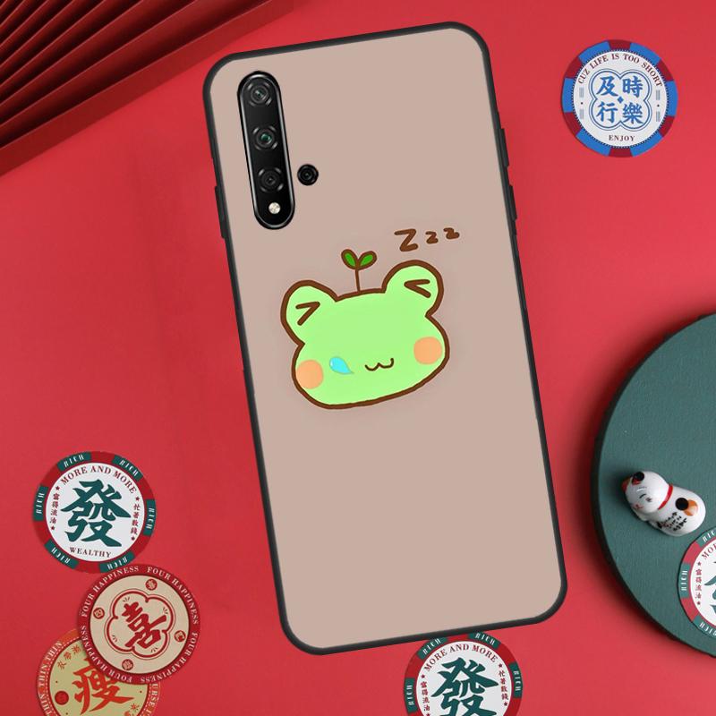 Cute Cartoon Frog For Huawei Nova Y60 Y70 Y90 Y72 Y73 Y61 Y91 7i 8i 11i 12i 12s 9 10 SE P20 P30 P40 Lite Case