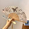 with Tassel Folding Fan Art Craft Woman Fans Vintage Folding Hand Fan  Gifts
