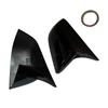 For Tesla Model Y 2019-2025 Rear View Door Wing Side Mirror Cover Caps Shell Case Rearview Cap Exterior Accessories Carbon Fiber