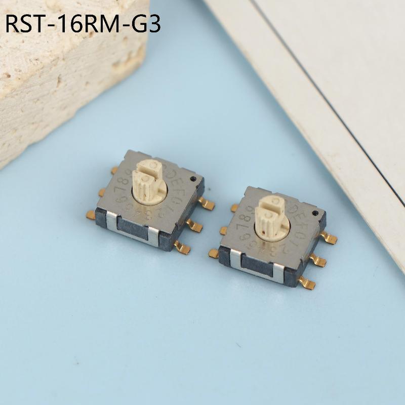 2Pcs Mini Encoder Rotary Encoder Switch Bcd8421 Multi Gear Band Knob Switch Smd Band Switch