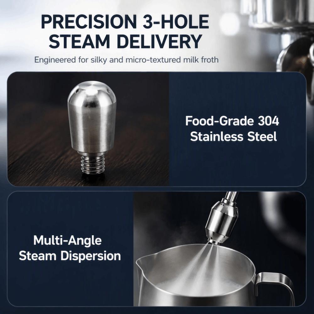 Stainless Steel Steam Nozzle Accessories Coffee Maker Steam Wand for Gemilai Espresso Making