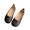 Retro soft-soled grandma shoes Doudou shoes women's shoes 2025 new summer gentle shallow mouth laden shoes flat-soled single shoes
