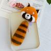 Plush Raccoon Plush Pendant With Keyring Stuffed Doll Charm Cartoon Pendant  Backpack Decoration