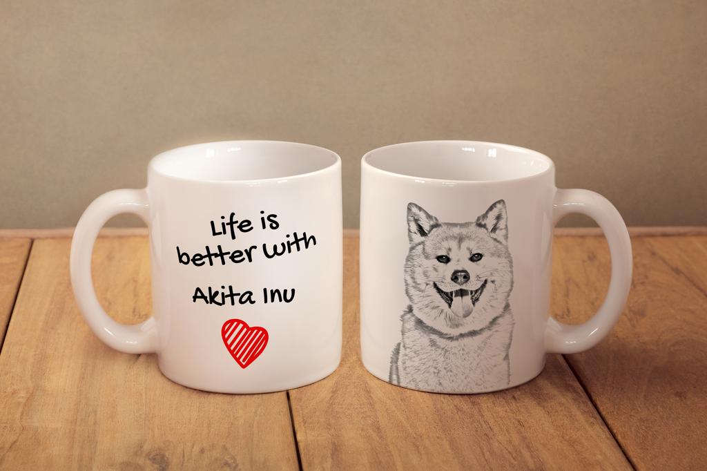 Akita, Akita Inu - cup with a dog, cup with a photo, personalized gift from the Art-Dog brand