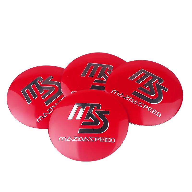 4pcs 56/60mm Car Wheel Center Cover Sticker Hub Cap For Mazda Speed MS 2 3 5 6 323 RX8 MX5 Axela Atenza CX-3 CX-4 CX-5 CX-8 CX-9 h3