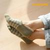 Conjunto de 3 peças de pantufas de renda xadrez pastel