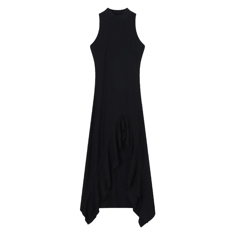 

Kumikumi Pure Desire Vest Skirt Summer Split Halterneck Black One size