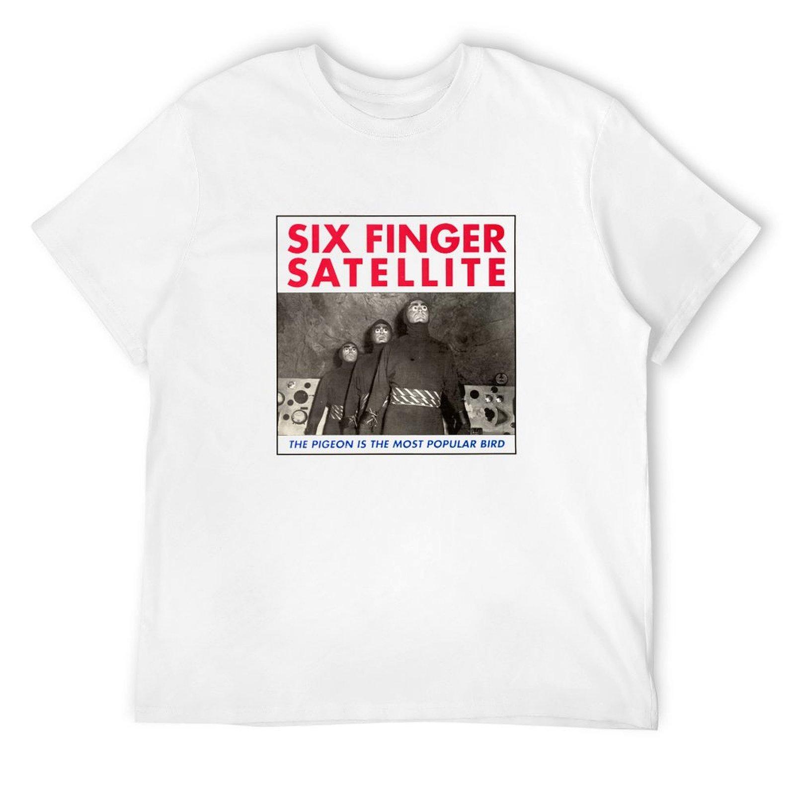 Six Finger Satellite The Pidgeon is the most popular bird T-Shirt blue archive t shirt men S