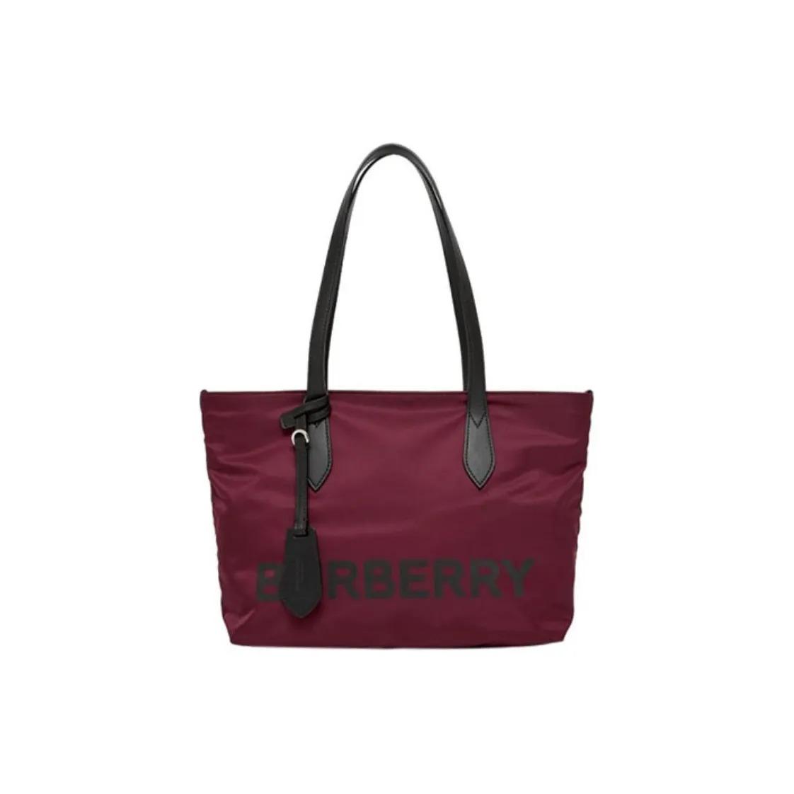 

Burberry Brand Letter Logo Recycled Nylon Shoulder Tote Bag for Women in Red Basic Package (Box + Dust Bag) червоний