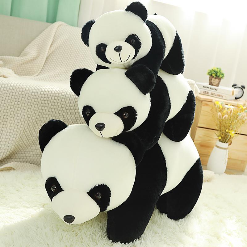 

Adorable Panda Simulation Stuff Animal Plush Toy Dolls Giant Panda Bear Girls Birth Date Present great for daily use 20cm