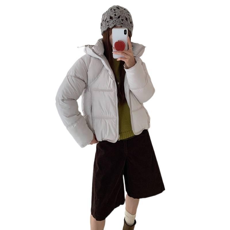 Hooded puff cotton-padded clothes women's winter new short loose warm cotton-padded clothes jacket cotton-padded jacket