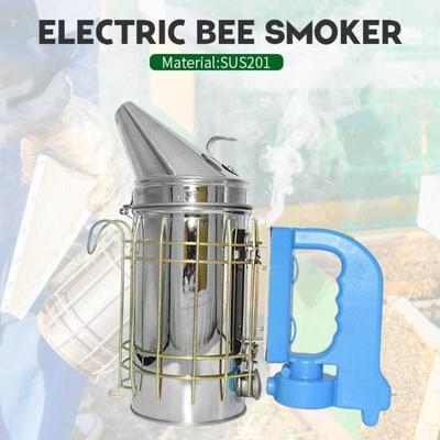 Stainless Steel Electric Bee Smoke Transmitter Kit Electric Beekeeping Tool Apiculture Beekeep Tools Bee Smoker