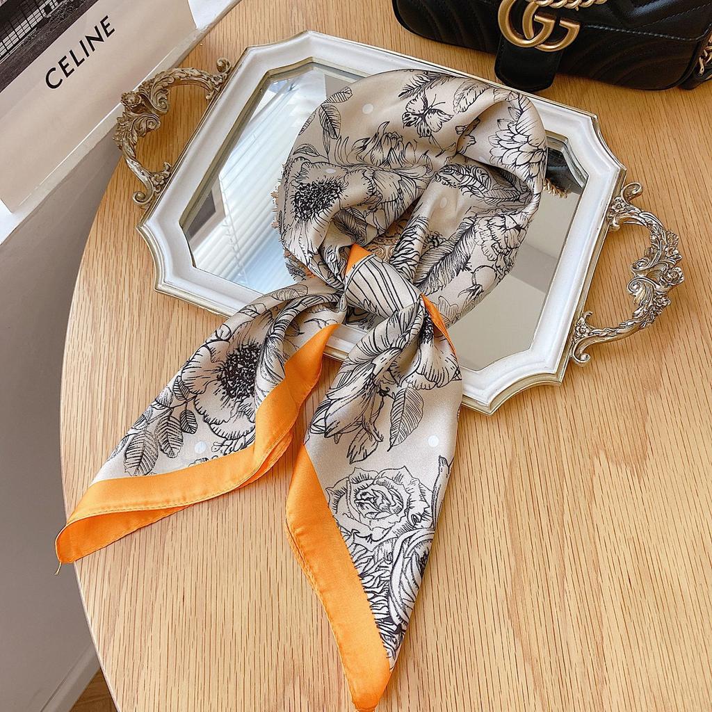 Nice Small Scarf Korean Ins Style All-match Fashion Summer Decorative Square Tie Hair Band Thin
