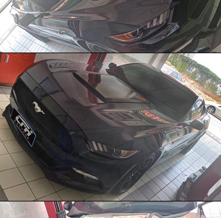 Carbon Fiber Vented Hood for 15-17 Ford Mustang Roush