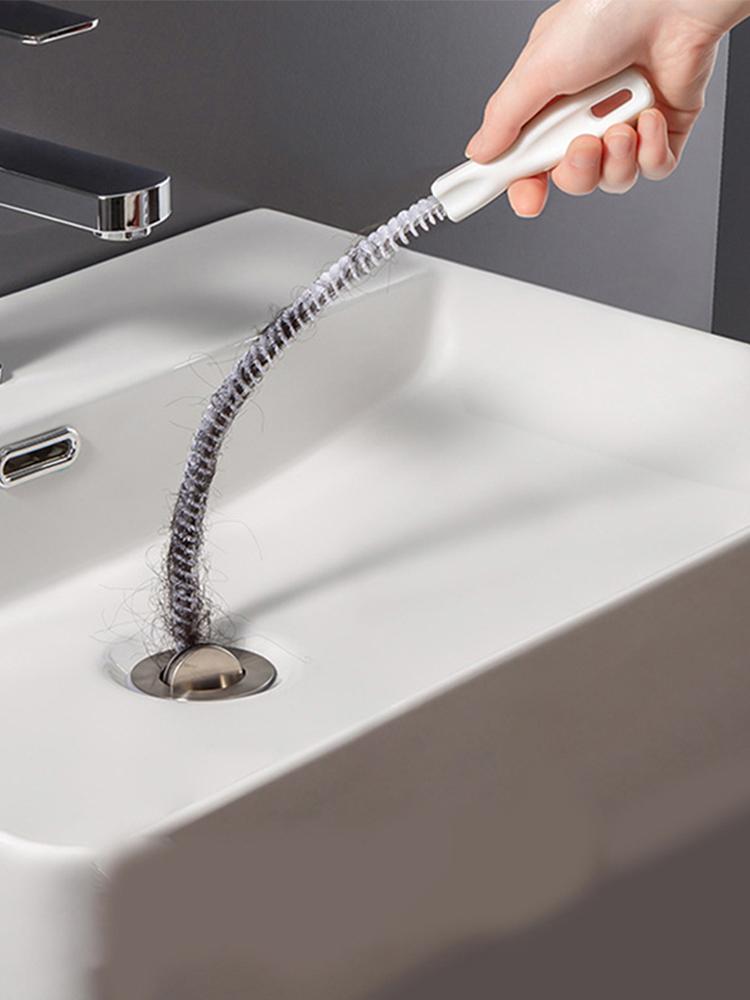 Kitchen Sink Cleaning Hook Cleaner Sticks Clog Remover Sewer Bendable Dredging Pipe Bathroom Hair Cleaning Sink Sewer Dredging