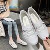 Casual Shoes Women's Spring New Board Shoes Leather Surface White Shoes Women's Korean Version Versatile Ins Women's Shoes