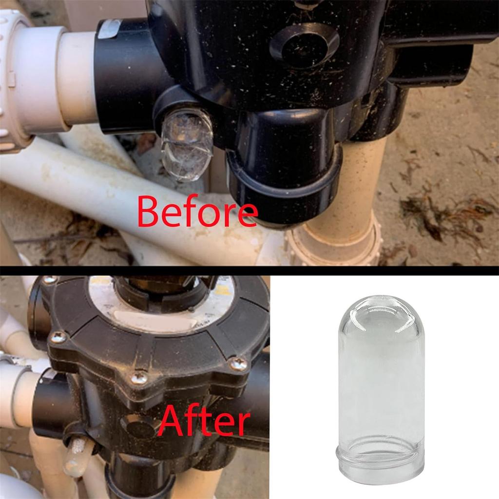 Sight Glass Replacement Sight Observation Window Pipe Backwash Sight Glass Suitable for Multiple Sand Filter Valves