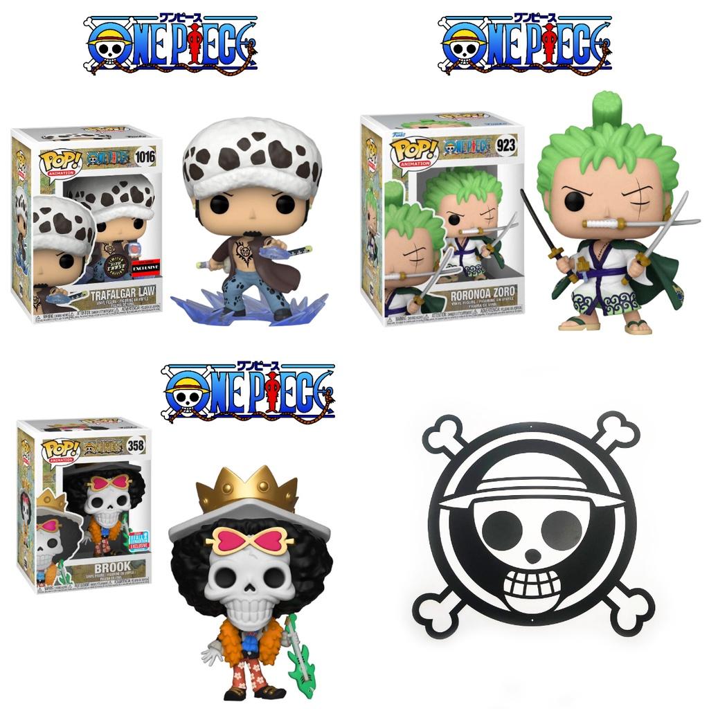 Funko Pop One Piece Luffy Brook Chopper Zoro Nami Law Actionfigur Spielzeug 9cm
