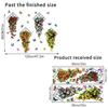 Multicolor Mural Art 3D Design Beautifual Decals Removable Wall Decorative Sticker  Entrance Hall
