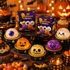 Adorável Dumpling Fantasma de Halloween Brinquedo Macio Pegajoso de Rebound Lento para Aperto Decoração de Casa Festa de Feriado Presente