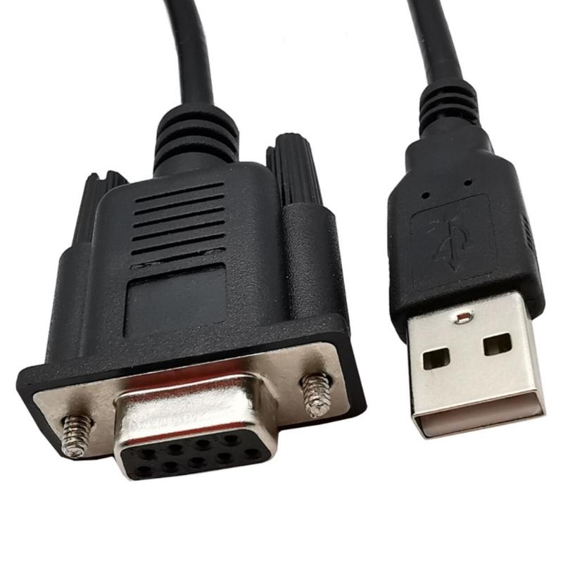Highly Speed USB to RS232 Converters Cable USB Male to RS232 Female Serial Cable for PC and Laptops Data Exchange
