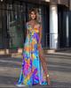Spring Fashion Bohemian Strapless Maxi Dress with Four Way Stretch