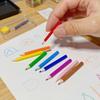 Mini Colored Pen Pencil Model 10/12Pcs Dollhouse School Supplies Doll House Decoration Kids Toys