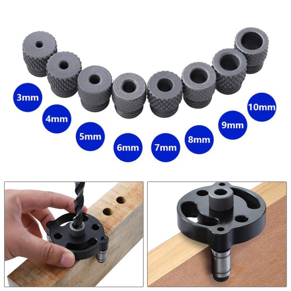 3-10mm Drill Sleeve Bushing M14/ Dowelling Jig Wood Drilling Guide Locator Tool
