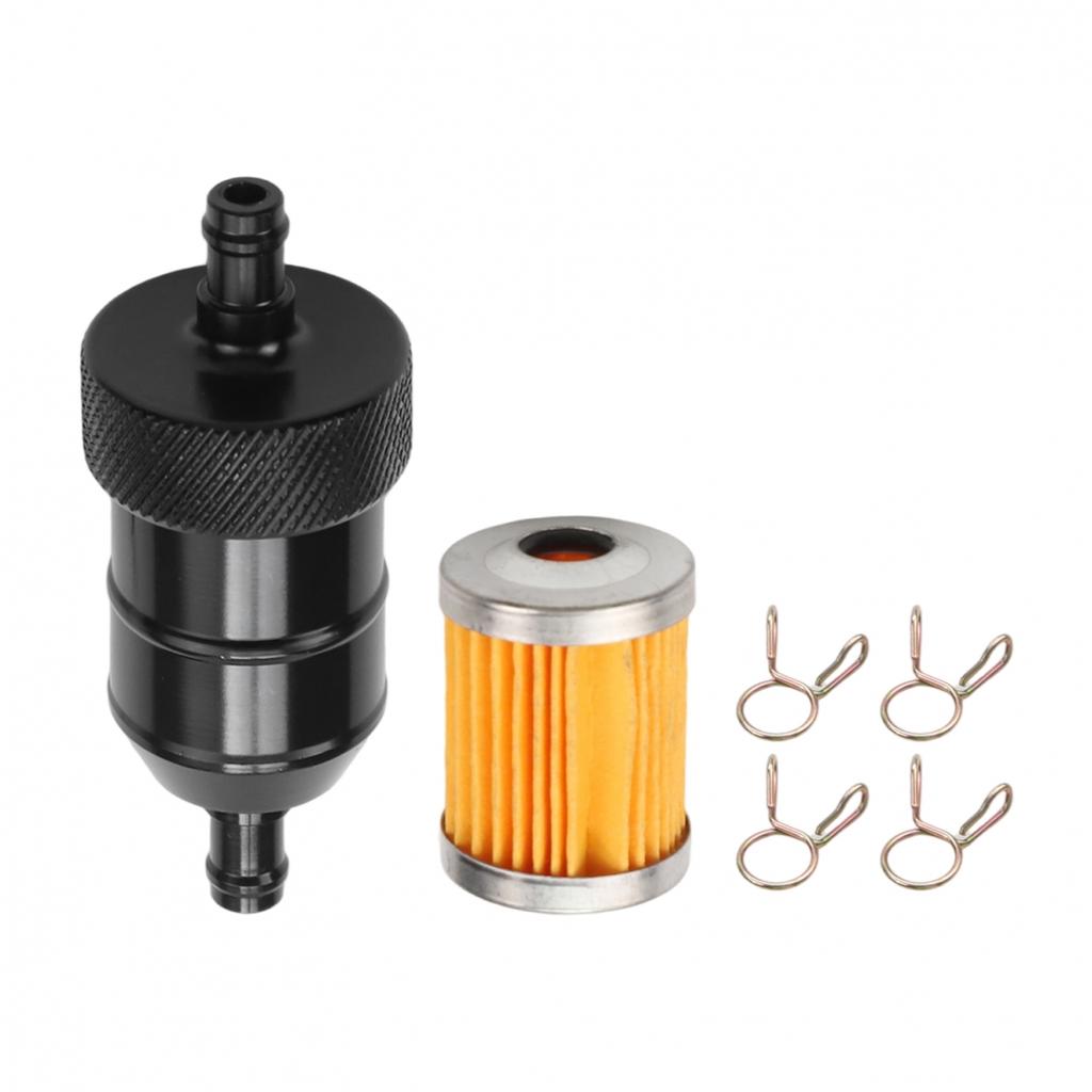 8MM Aluminum Alloy Inlne FUEL Filter Motorcycle ATVs Motorbike Moped