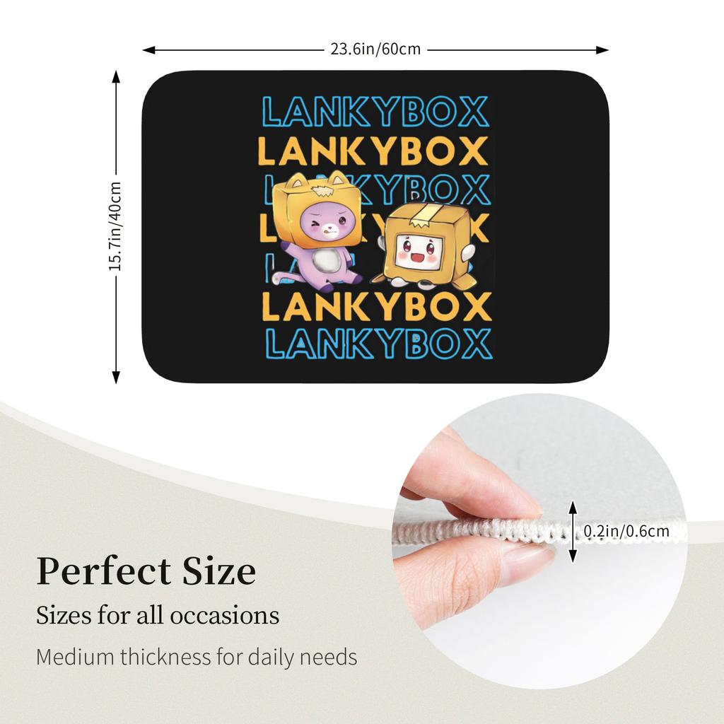 Benutzerdefinierte Spiel Lanky Box Mode Anime Cartoon Fußmatte Rutschfeste Eingang Bad Küche Tür Bodenmatte Toiletten Teppich Teppich