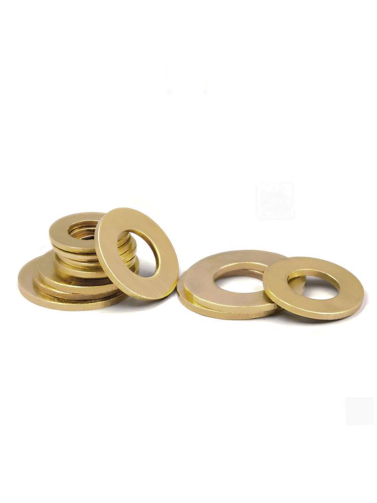 Copper & Brass Flat Washer Spacer (M3–M12)