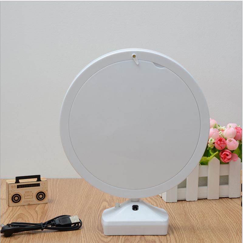 Creative  7 Inch Multi  function LED Light  Photo Frame  With Mirror  Wedding Picture holder Art Home Decor