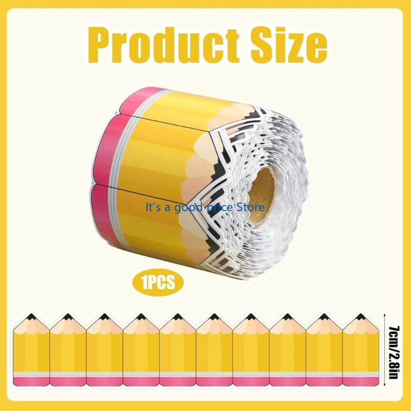 Pencil Pattern Border Trim for Bulletin Board Notice Board Classroom Chalkboard Decoration Bulletin Board Border