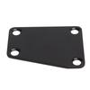 Electric Guitar Neckplate Trapezoidal Metal Neck Plate with Screw for Replacement Black