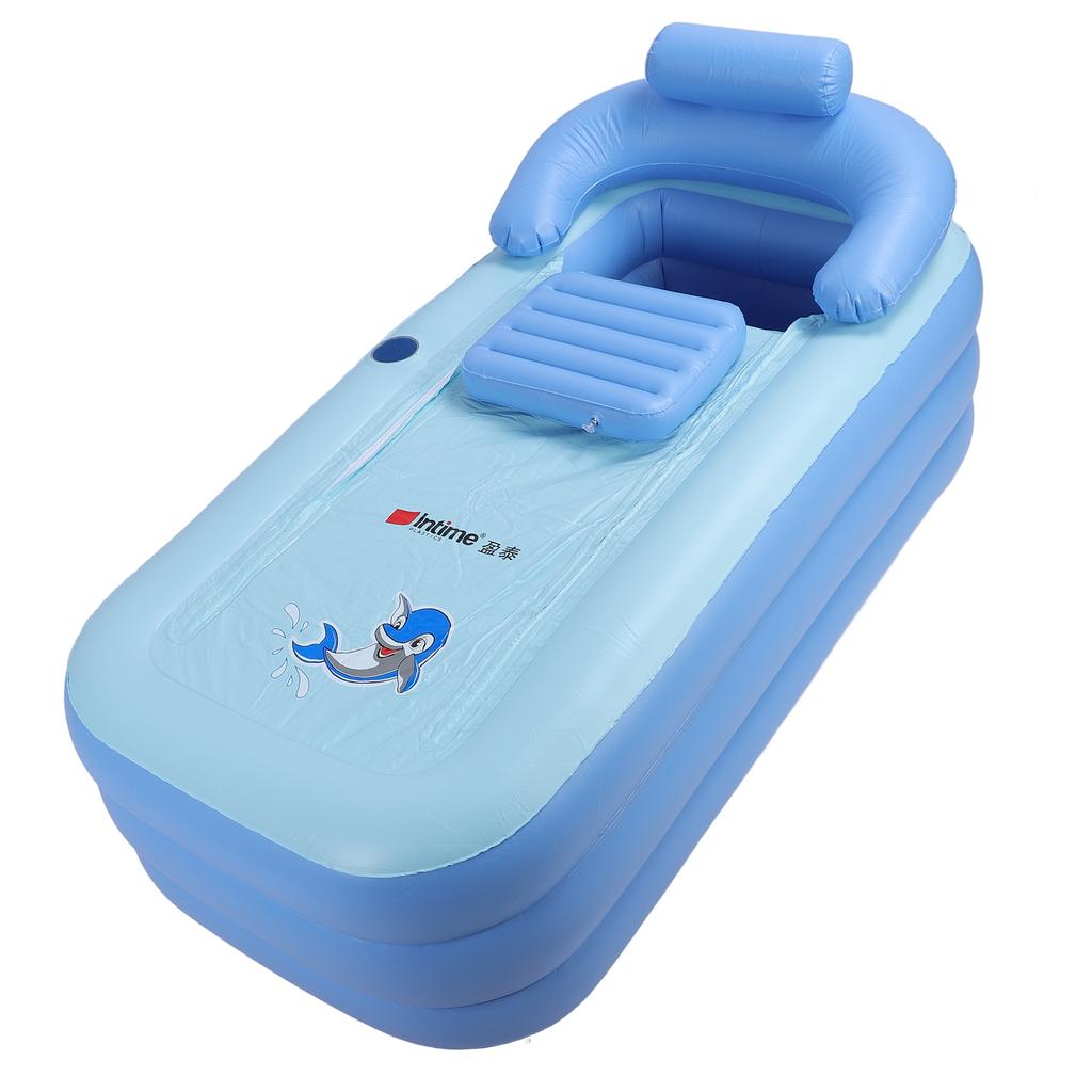 Inflatable Bathtub for Adults Athletes Shower Hot Ice Bath Home SPA Portable Tub with Air Pump UK